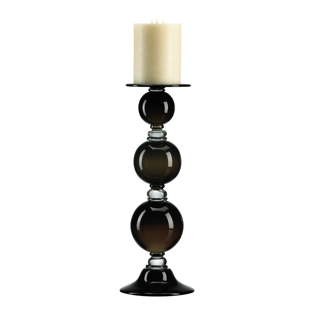 Black Globe Candleholder | Medium - Rustic Candle Holder