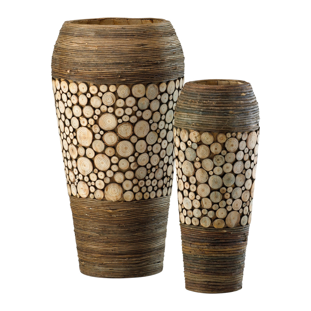 Wood Slice Oblong Centerpieces | Natural Wood Décor
