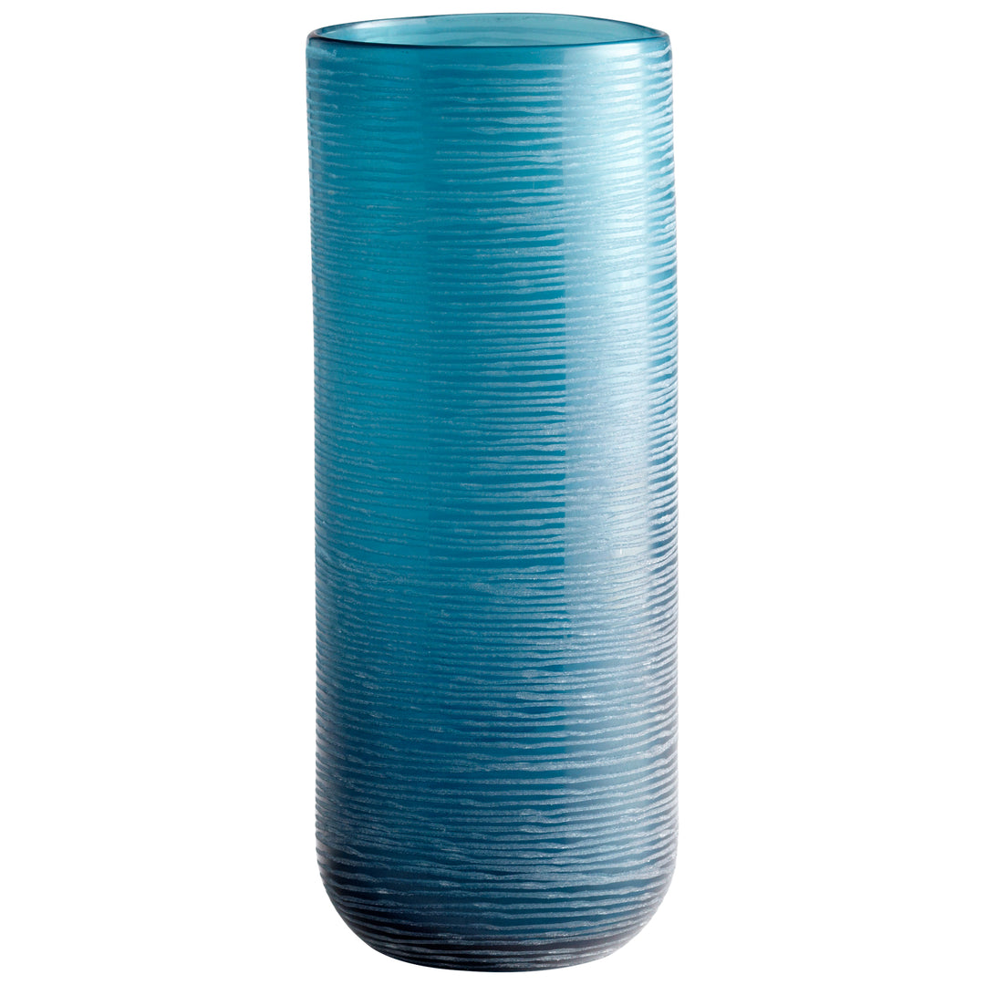 Libra Vase | Aqua - Large Decorative Glass Vase