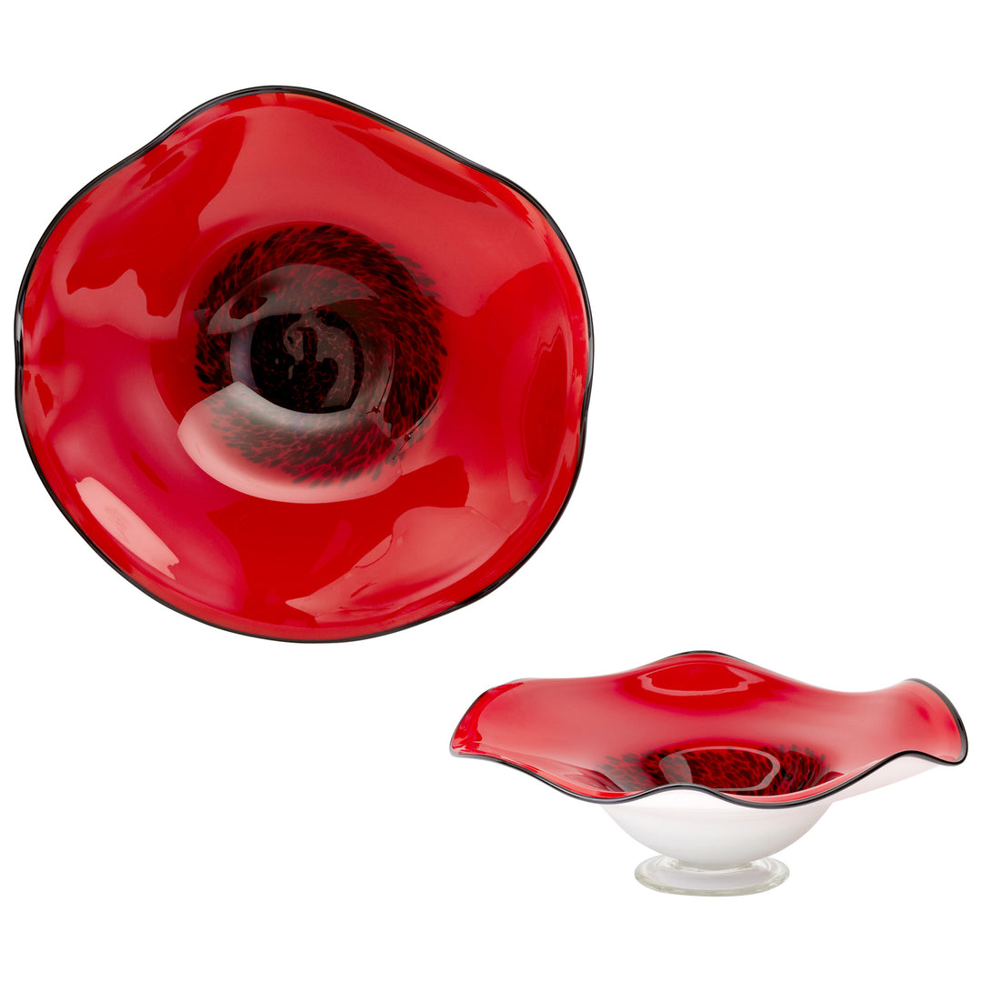 Art Glass Bowl | Red - Small Decorative Bowl