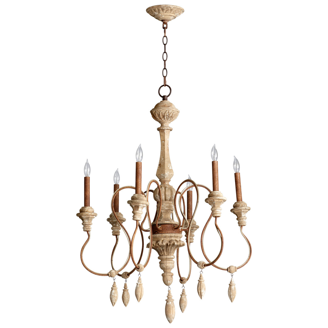 Alda 6 Light Chandelier | Industrial Ceiling Light