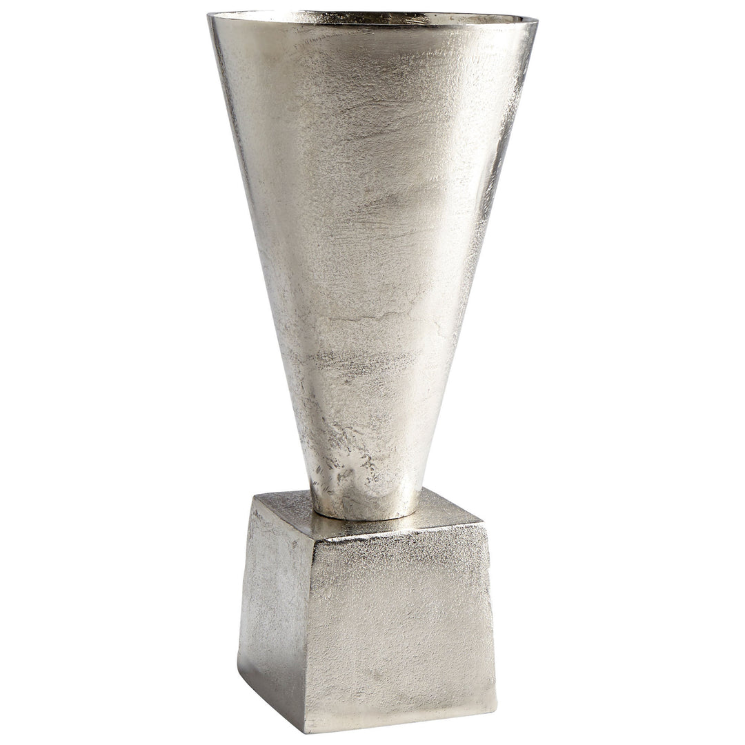 Mega Vase | Nickel-Small | Small Decorative Nickel Vase