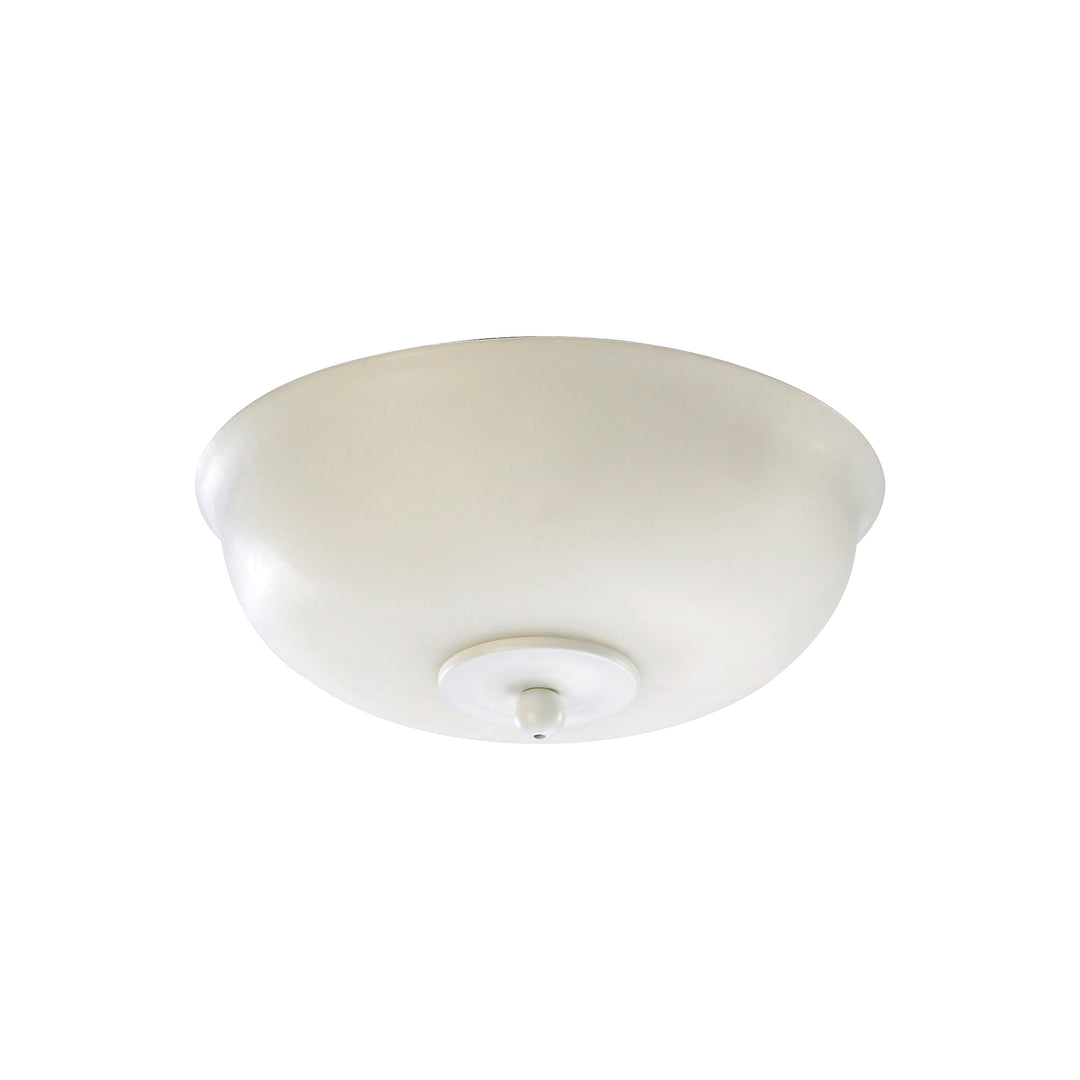 Bol opale LED en nickel satiné de 10 po - Blanc studio