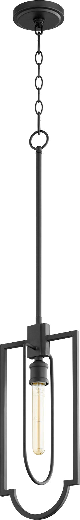Luminaire suspendu transitionnel noir T10