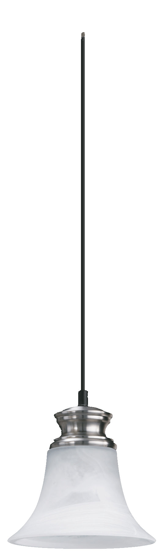 Madison Satin Nickel Mini Pendant Light – Transitional Style, 1-Light, 60W Medium Base
