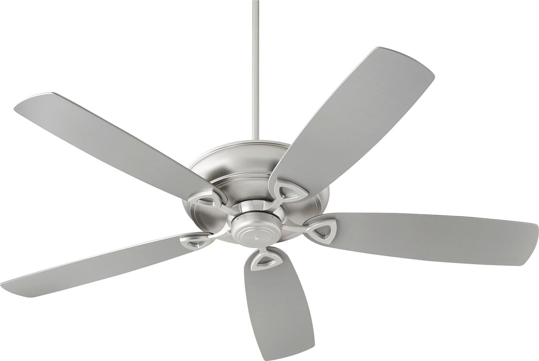 "Alto 62"" Ceiling Fan Satin Nickel Finish – Transitional Style with Silver & Walnut Blades "