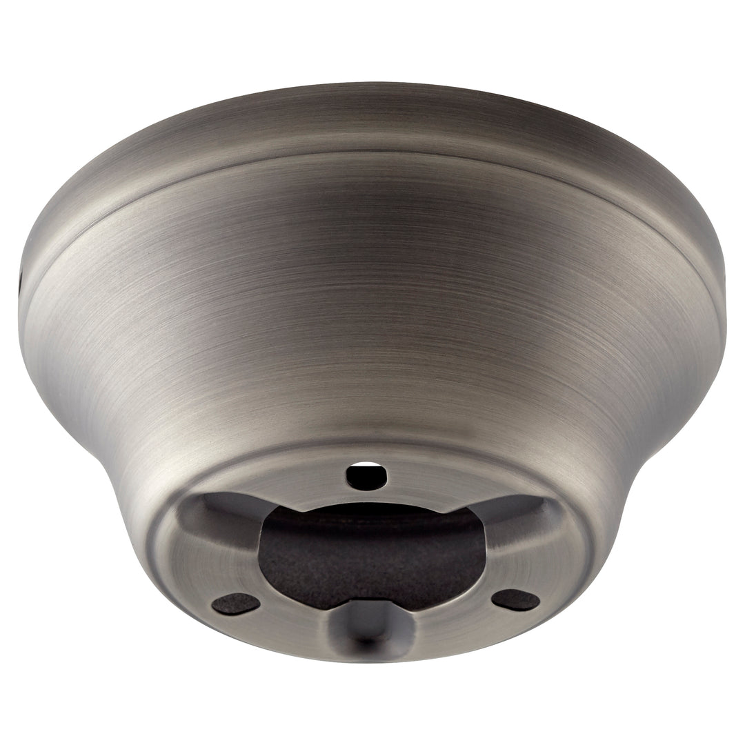 Hugger Adapter – Antique Silver Ceiling Fan Mount, 5" Wide