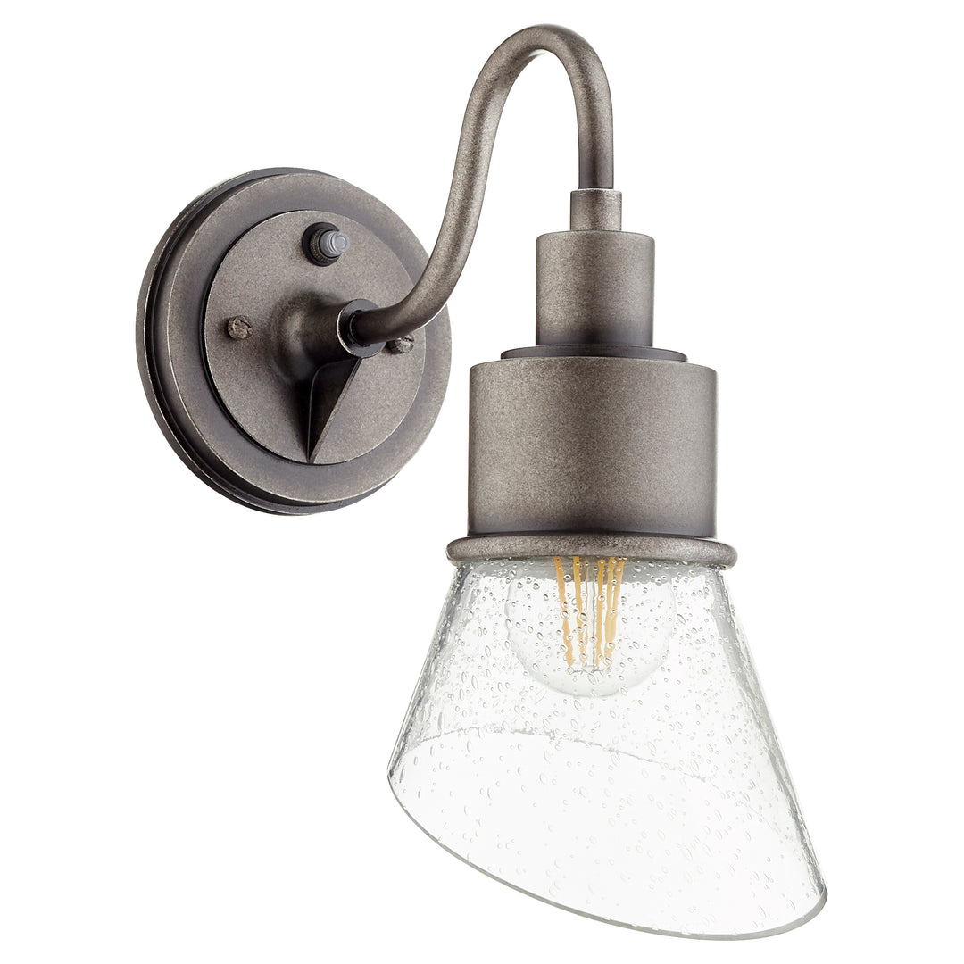 Applique murale extérieure en zinc patiné à 1 ampoule 13 po Torrey