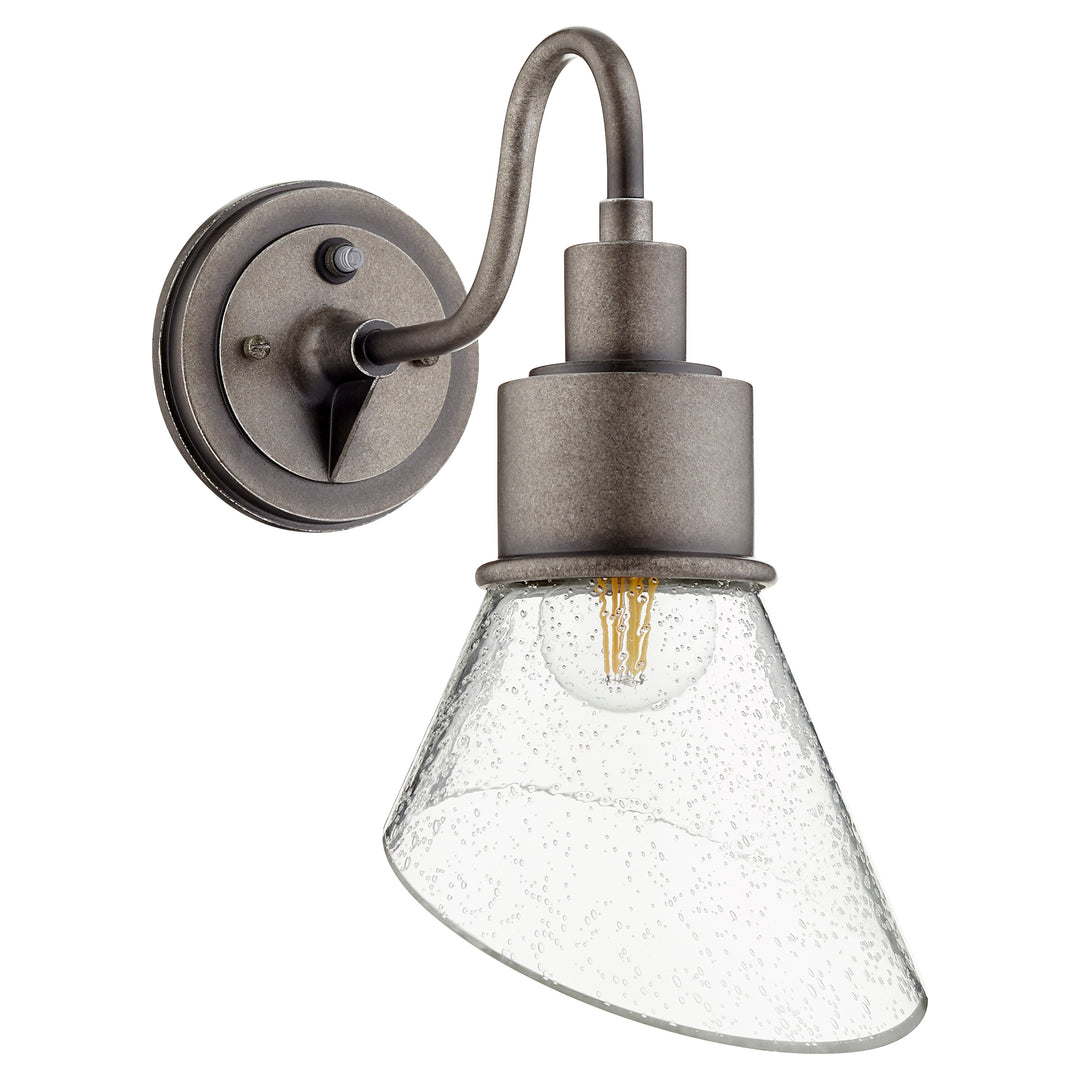 Applique murale extérieure en zinc patiné à 1 ampoule 14 po Torrey