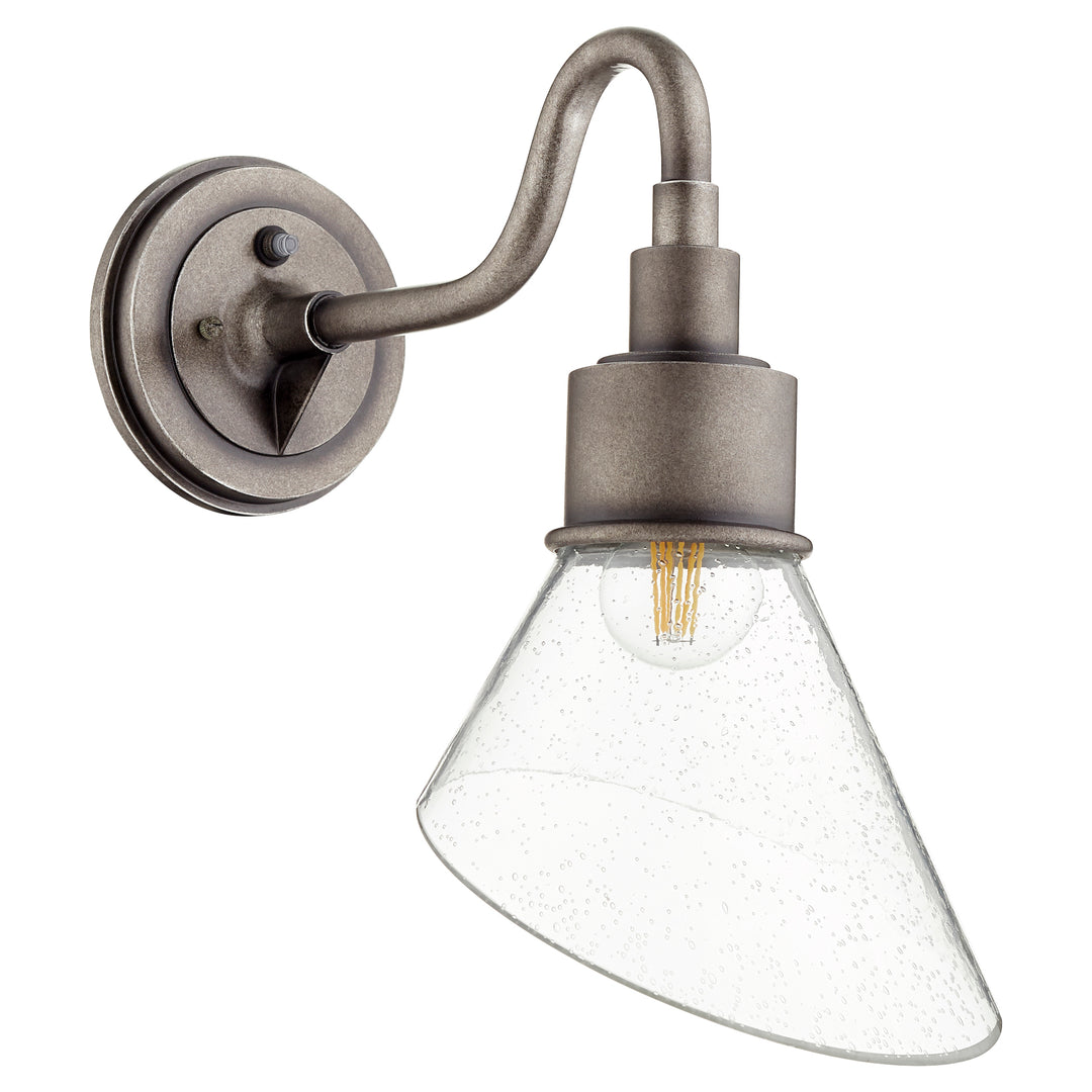 Applique murale extérieure en zinc patiné à 1 ampoule 16 po Torrey