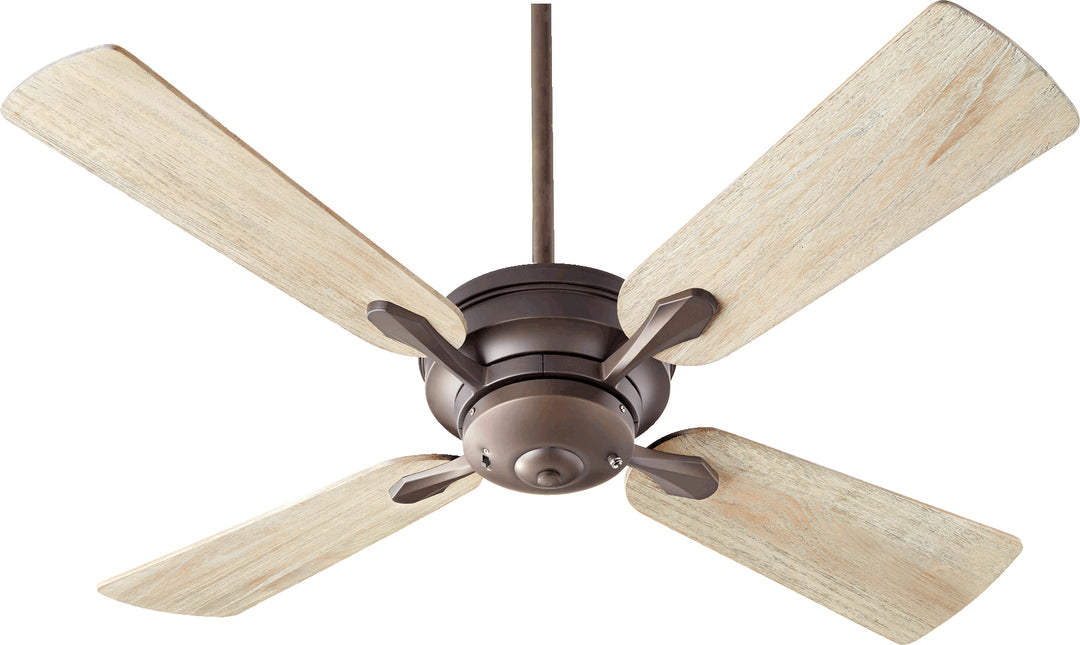 Ventilateur de plafond contemporain doux à 4 pales Valor, 52 po, bronze huilé