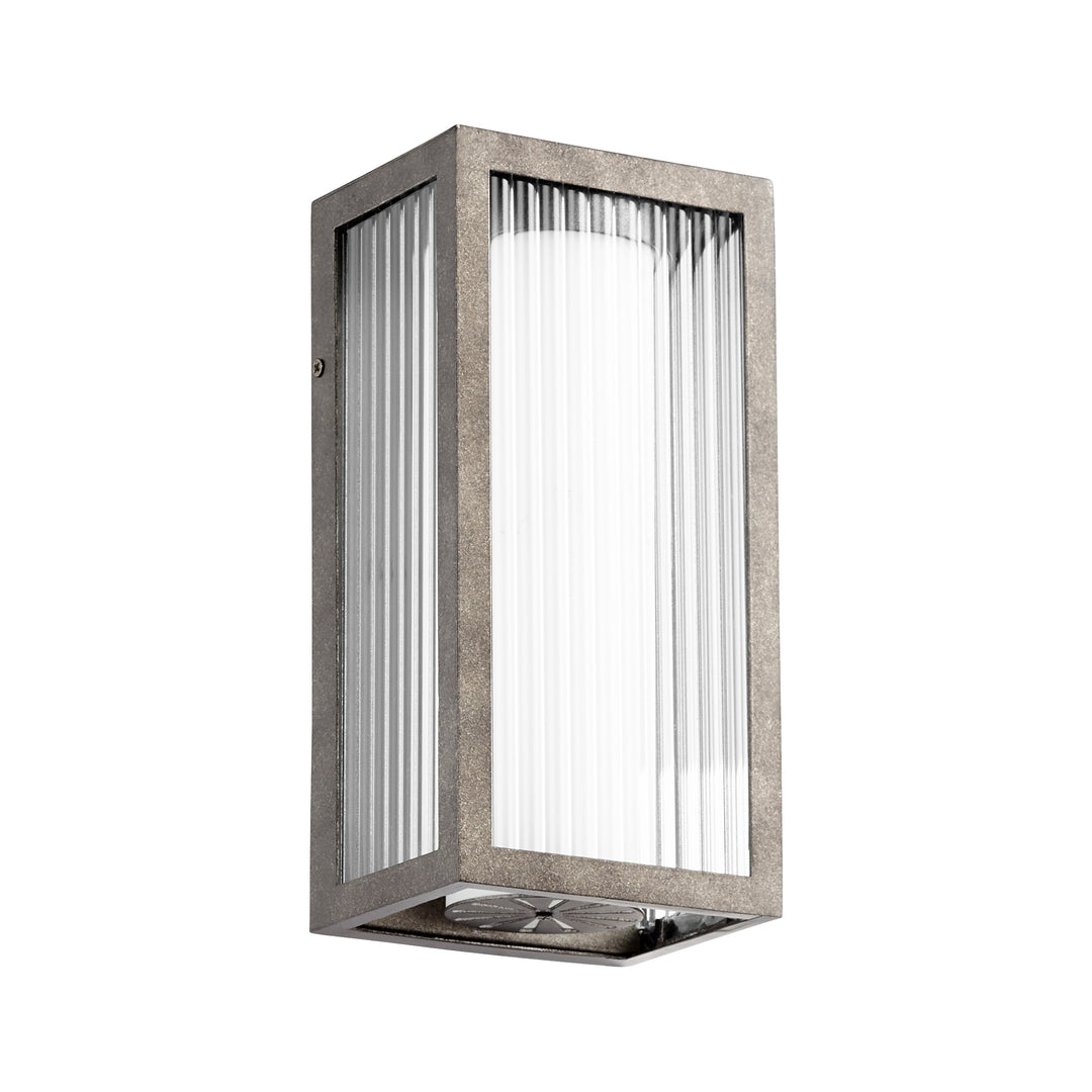 Applique murale d'extérieur à LED 12" à 3 lumières en zinc patiné Maestro