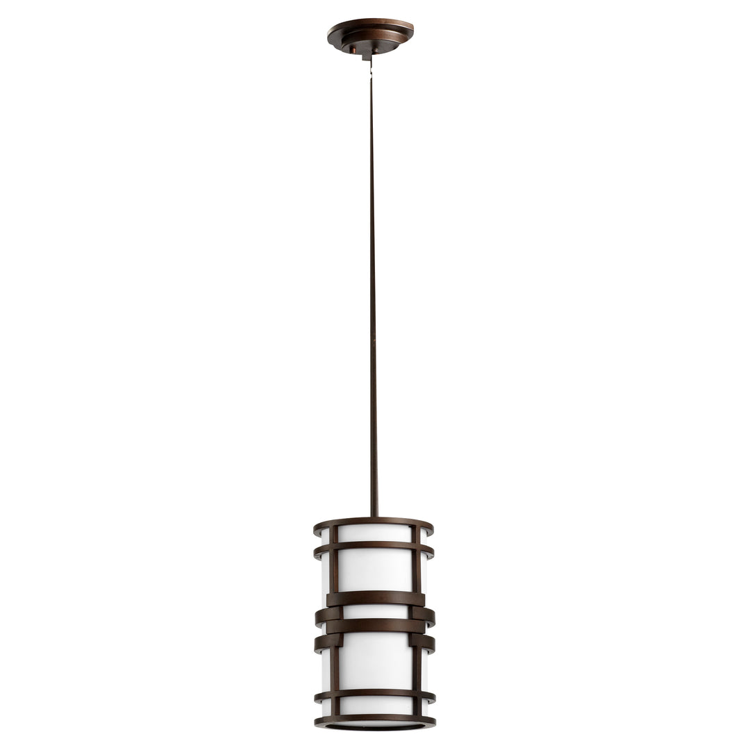 Luminaire suspendu SOLO à 1 lumière de 7 po, bronze huilé