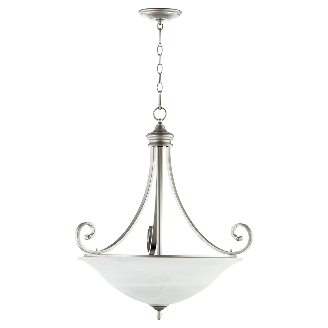 Luminaire suspendu BRYANT à 4 lumières, nickel classique