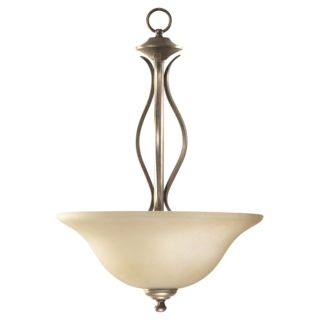 Luminaire suspendu SPENCER à 3 lumières - Argent mystique