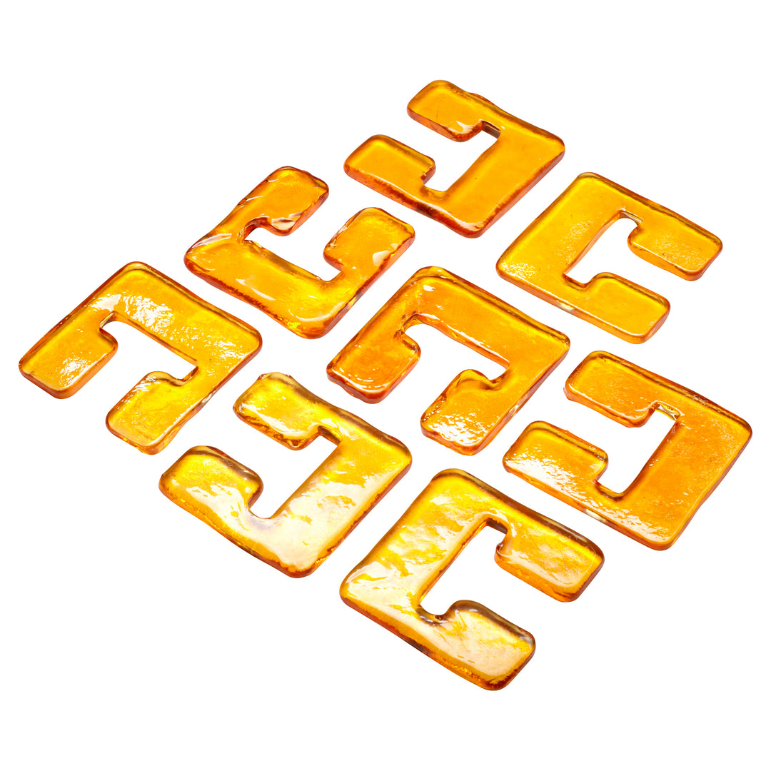 Liens en verre 04981-orange