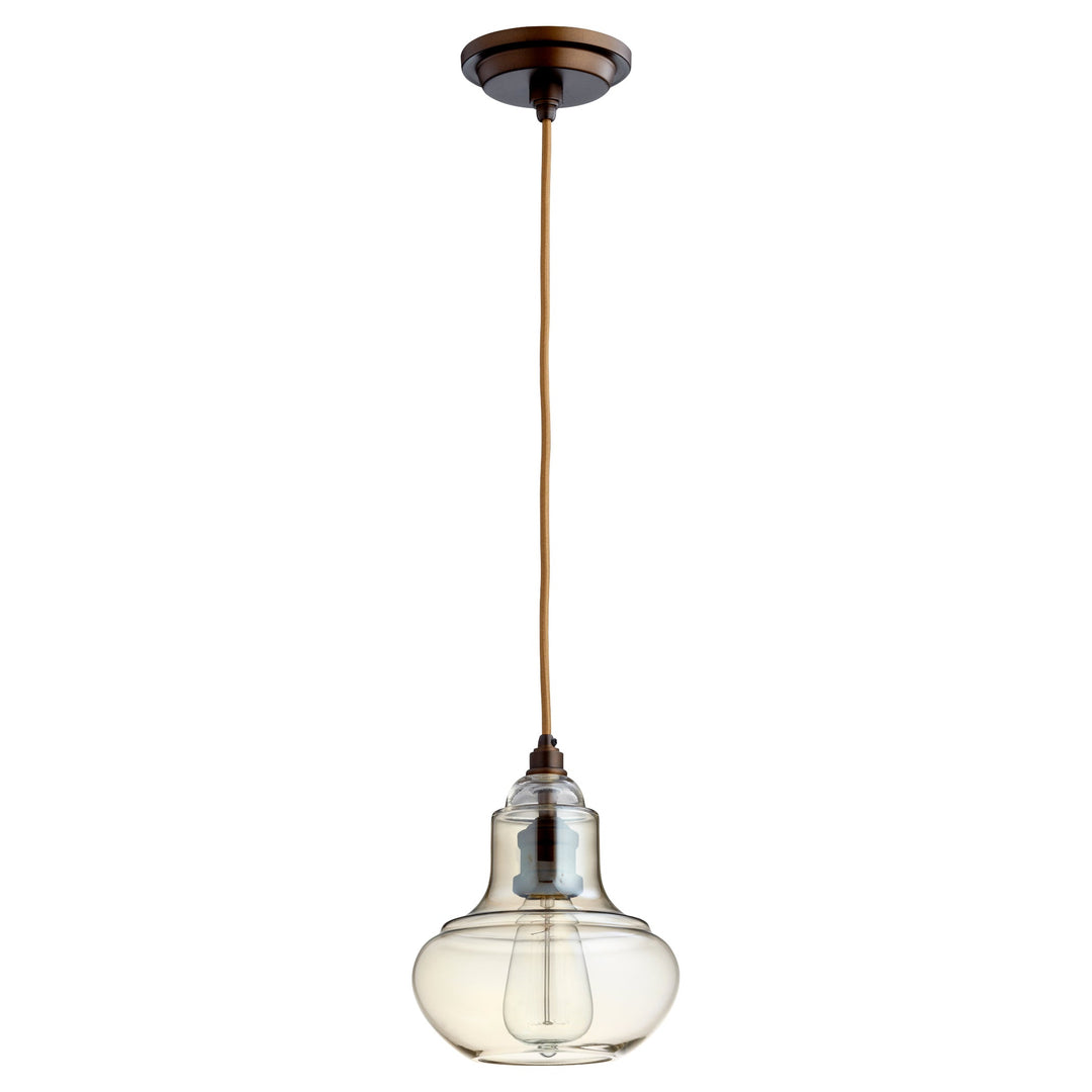 Suspension Camille - Bronze Huilé / Verre à Champagne