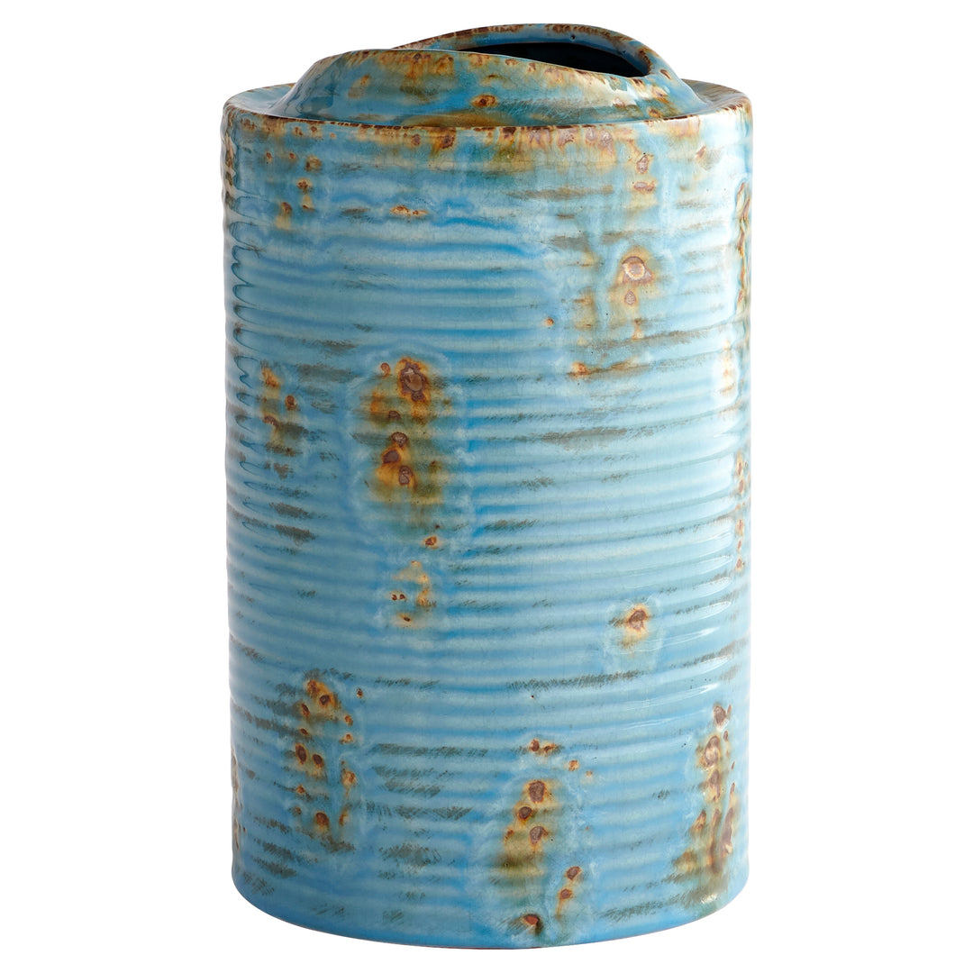 Medium Brussels Planter – Blue Glaze | Terracotta Indoor & Outdoor Flower Pot