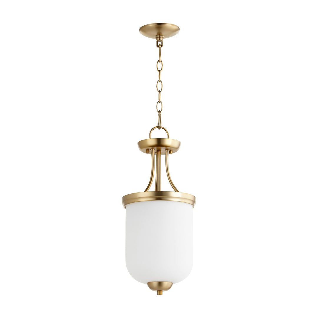 ENCLAVE 2-Light Dual Mount Wall Sconce in Aged Brass with Glass Shade – Modern Steel Lighting Fixture