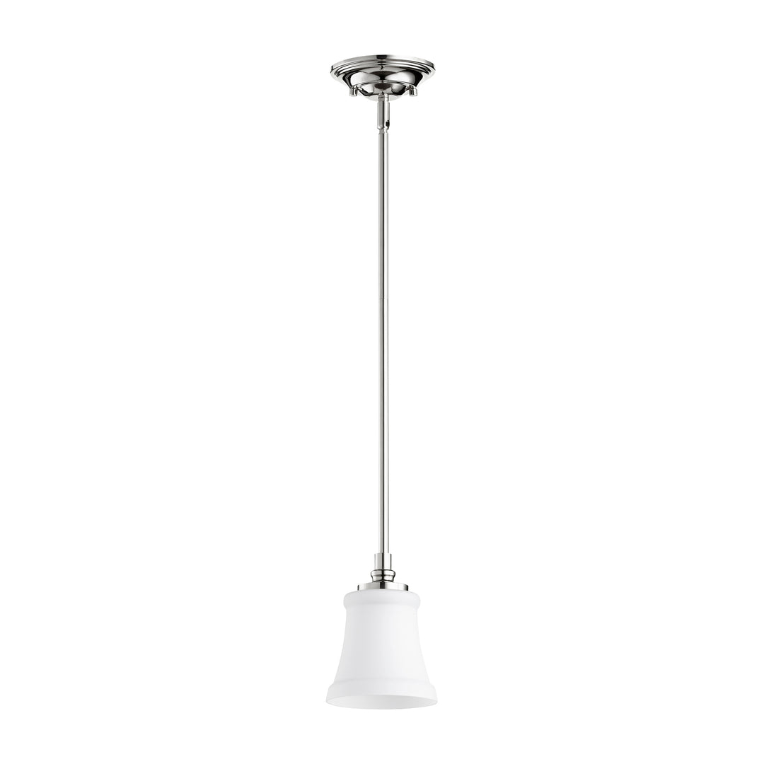 Luminaire suspendu ROSSINGTON à 1 lumière, nickel poli