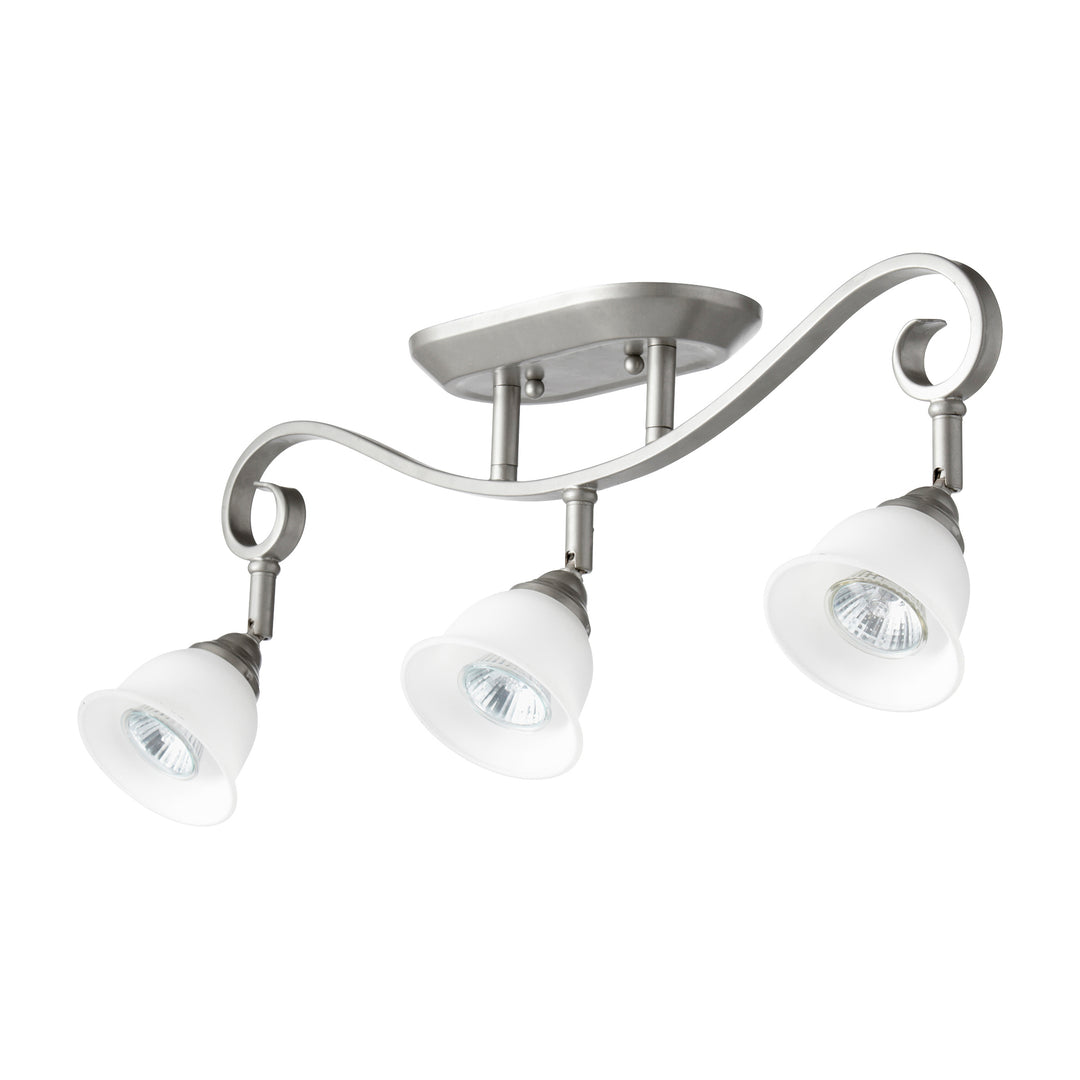 Luminaire sur rail CELESTA à 3 luminaires - Nickel classique