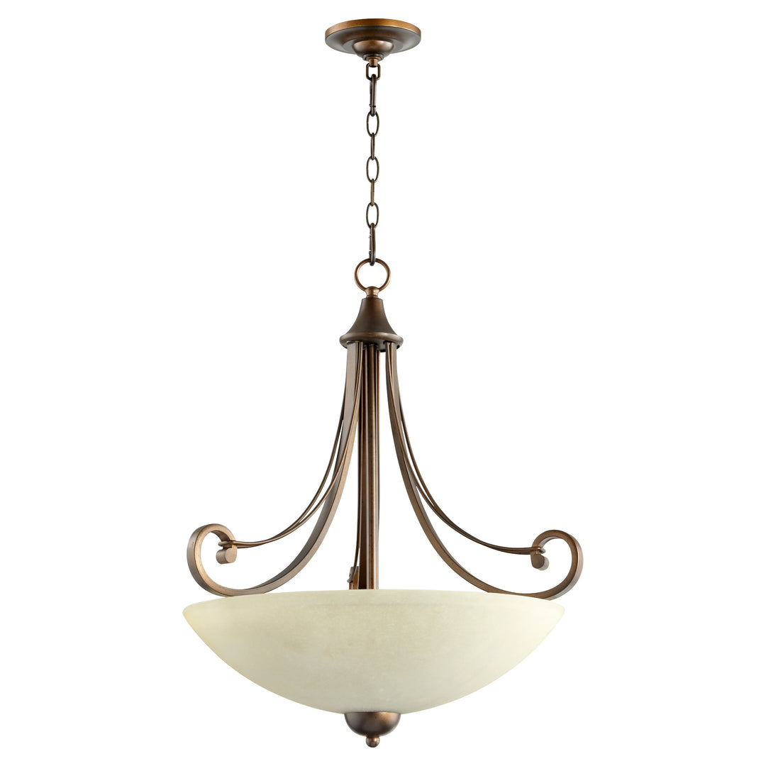 Luminaire suspendu LARIAT à 4 lumières, bronze huilé