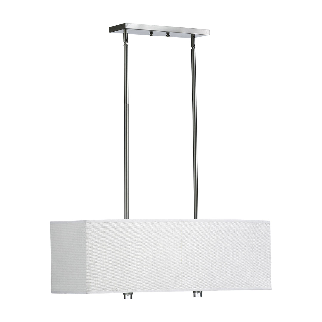 Luminaire suspendu à 4 lumières COPELAND, nickel satiné
