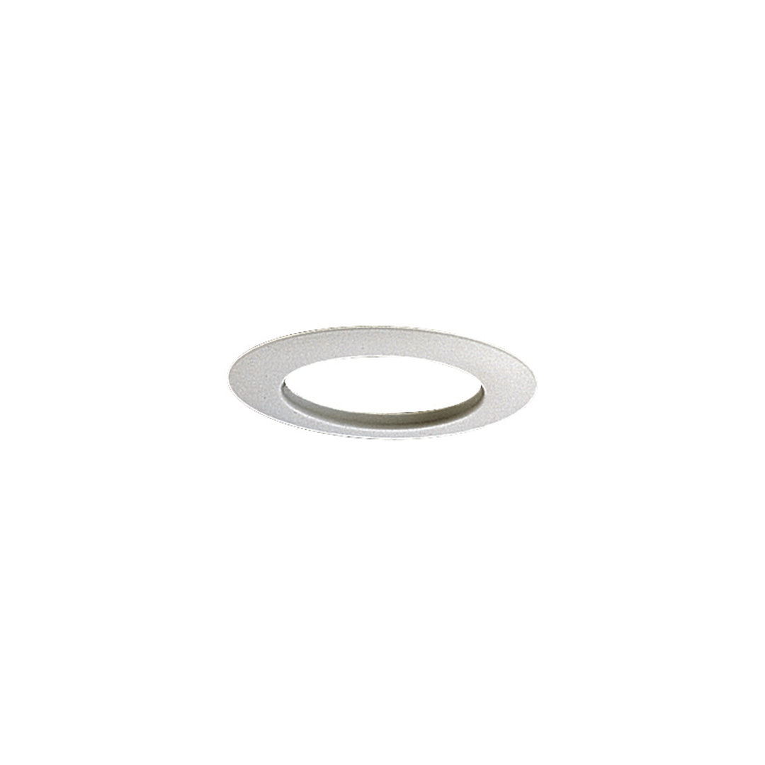 8" Open Steel Trim Ceiling Light Mount – White Recessed Fixture for Medium Base Lamp
