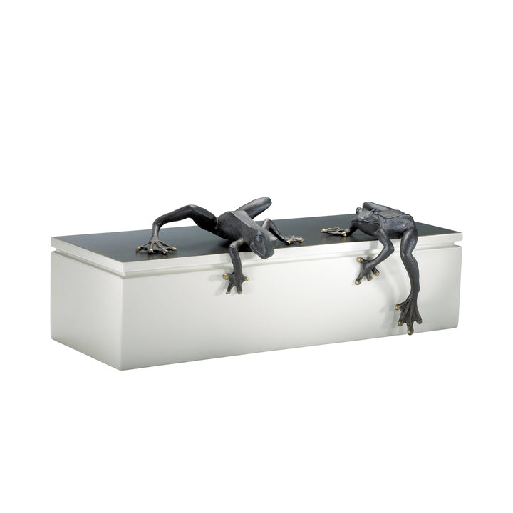 2 piece Iron Frogs | Rustic Metal Sculptures - Garden Décor