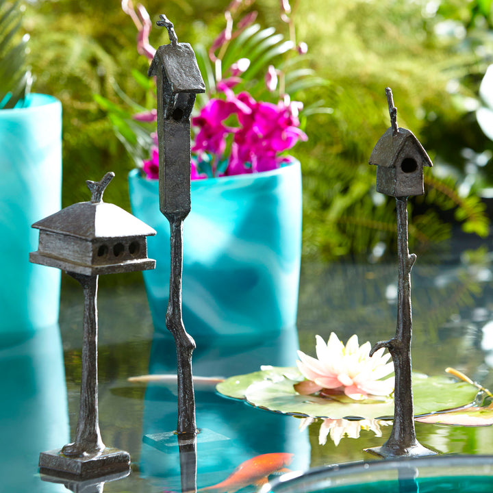 Bird House | Bronze - Large Bird Feeder