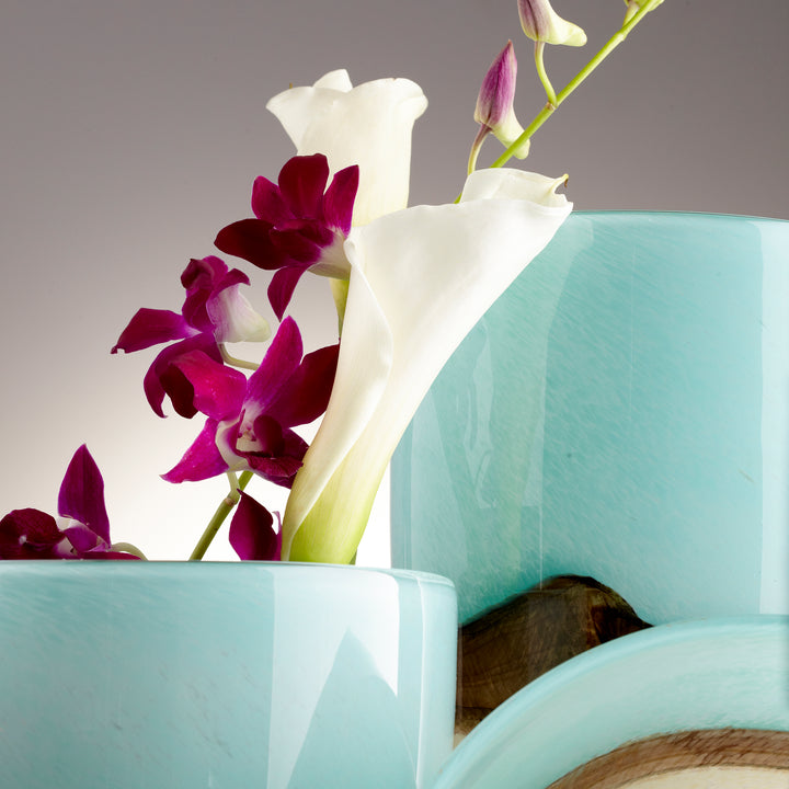 Earth Vase | Turquoise | Medium Decorative Vase