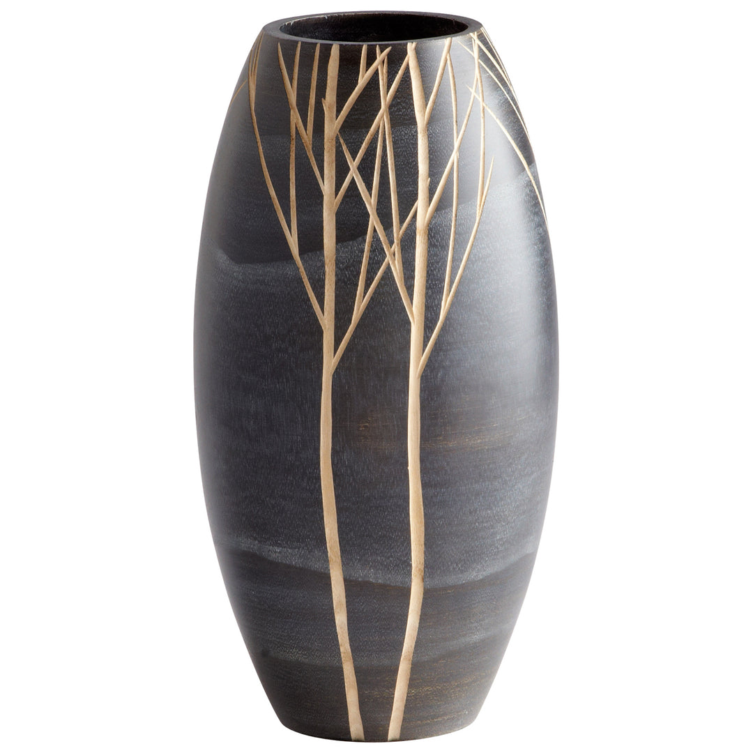 Onyx Winter Vase | Black | Small Ceramic Vase