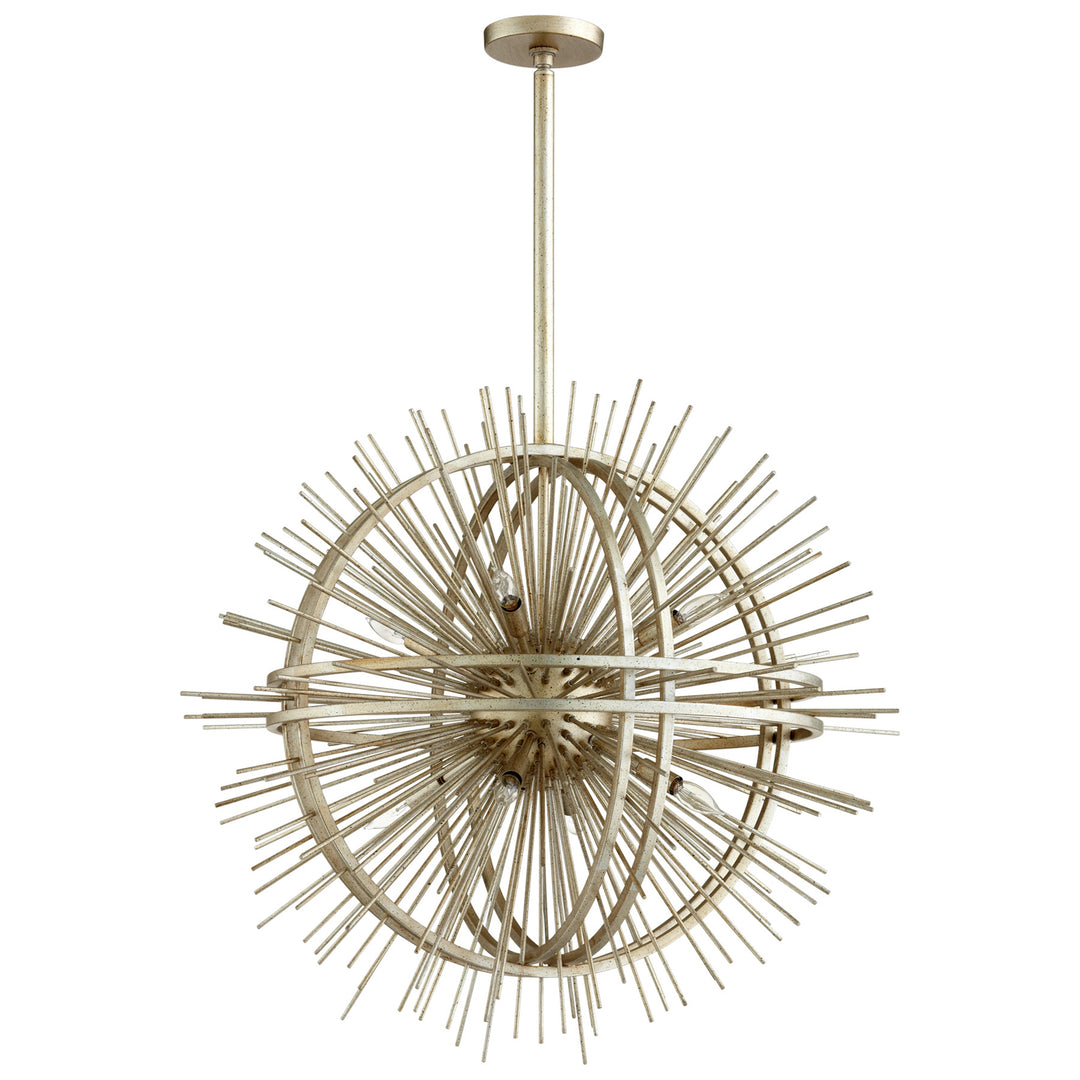 Saturn Burst 8 Light Pendant | Industrial Pendant Light