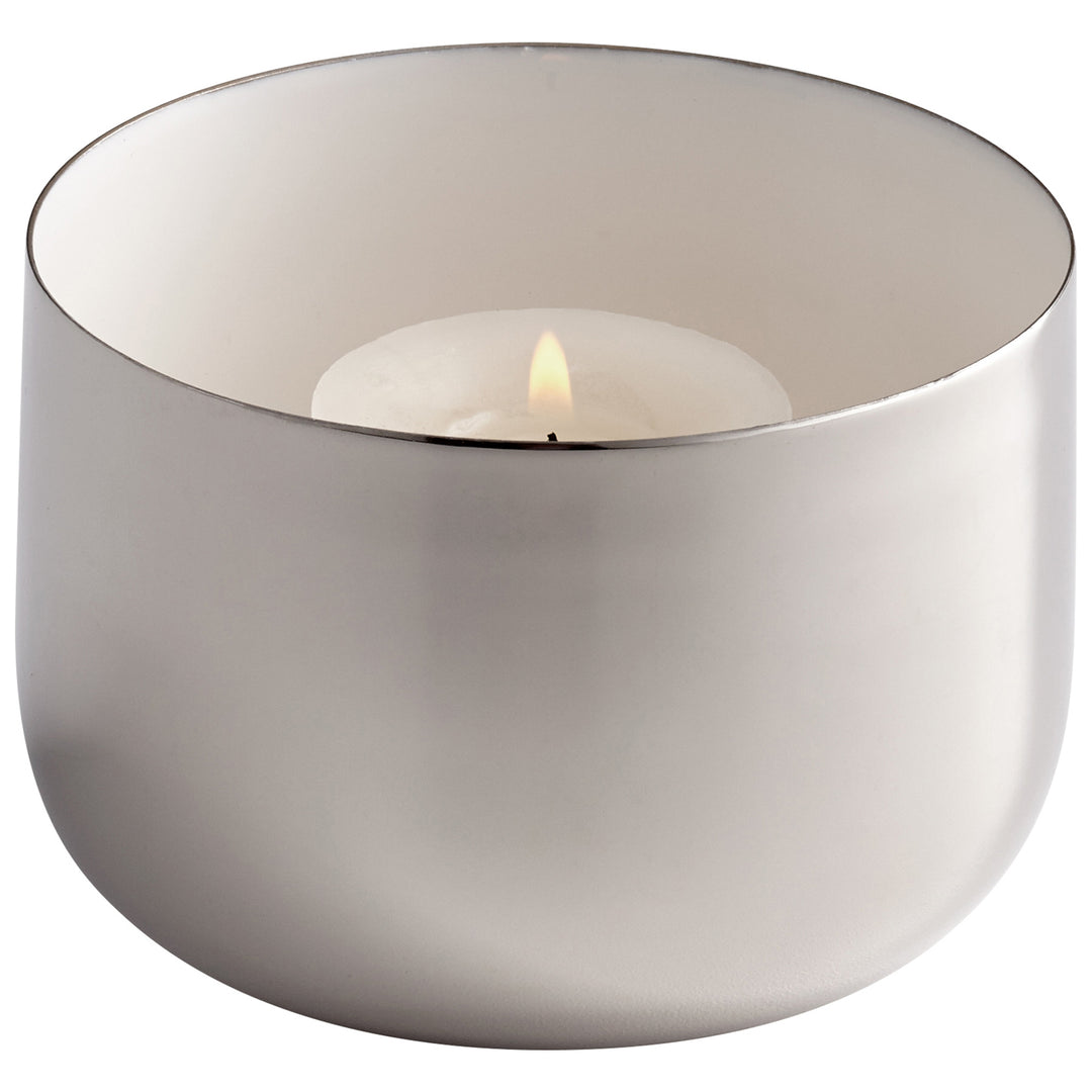 Cup O' Candle | Nickel | Candleholder with Modern Design