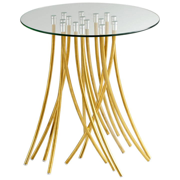 Tuffoli Table | Satin Brass | Elegant Brass Table