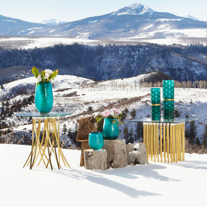Tuffoli Table | Satin Brass | Elegant Brass Table