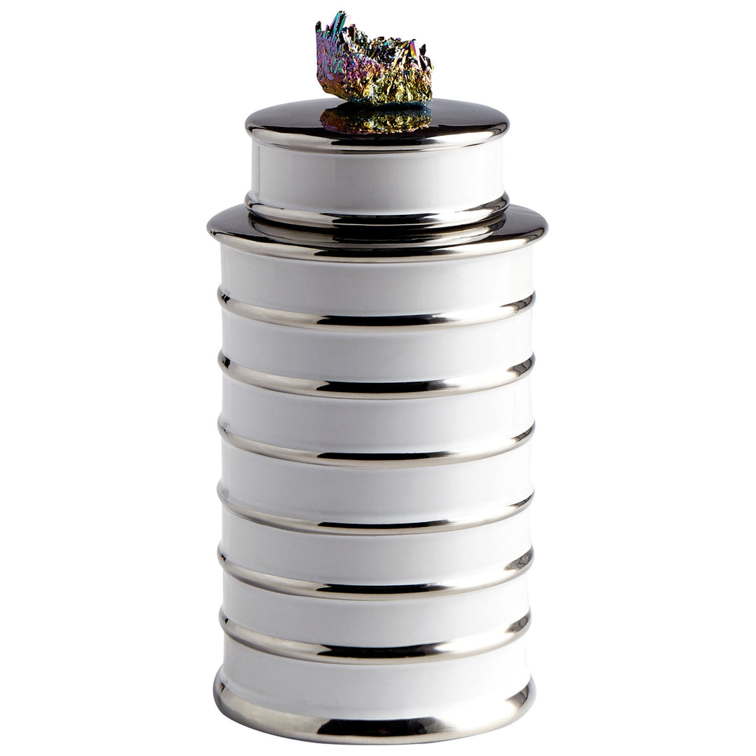 Tower Container | White | Small White Decorative Container