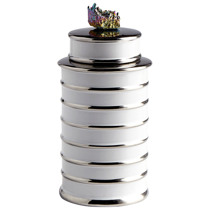 Tower Container | White | Small White Decorative Container