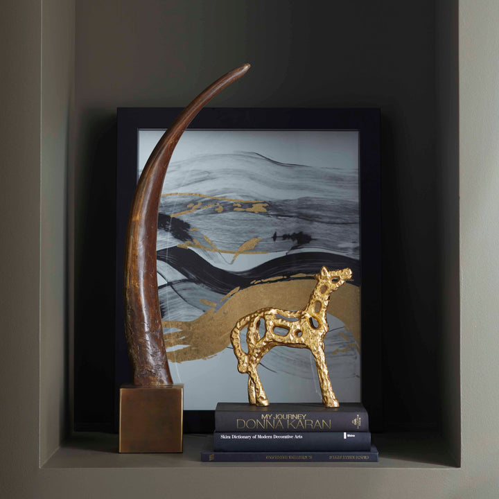 Plaudits Sculpture | Gold | Elegant Gold Sculpture