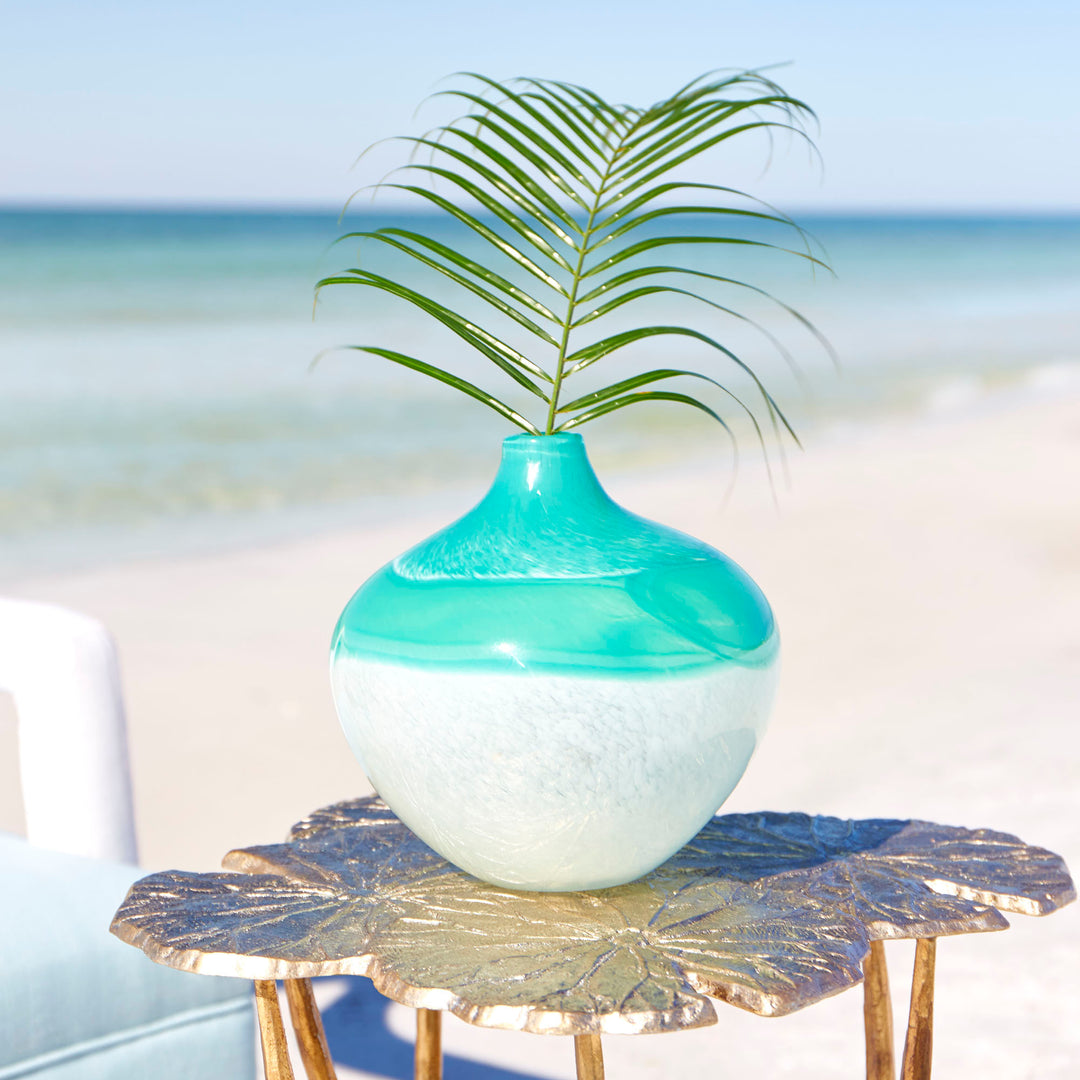 Iced Marble Vase | Medium Marble Decorative Vase