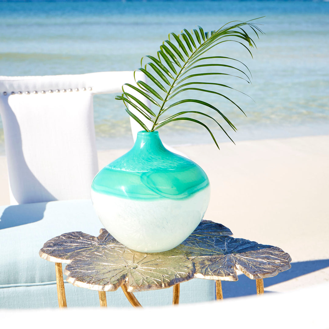 Iced Marble Vase | Medium Marble Decorative Vase