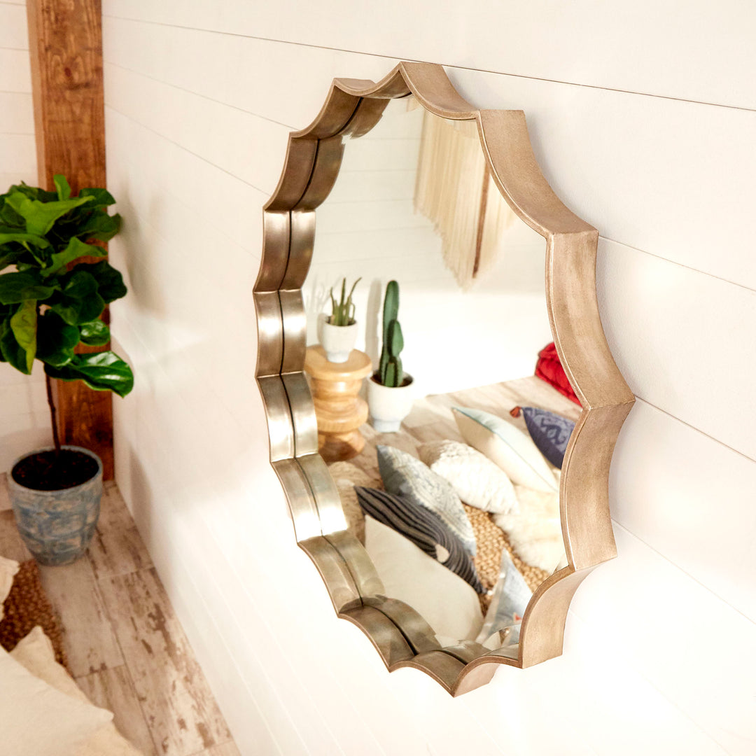 Luz Mirror | Silver | Elegant Silver-Framed Wall Mirror