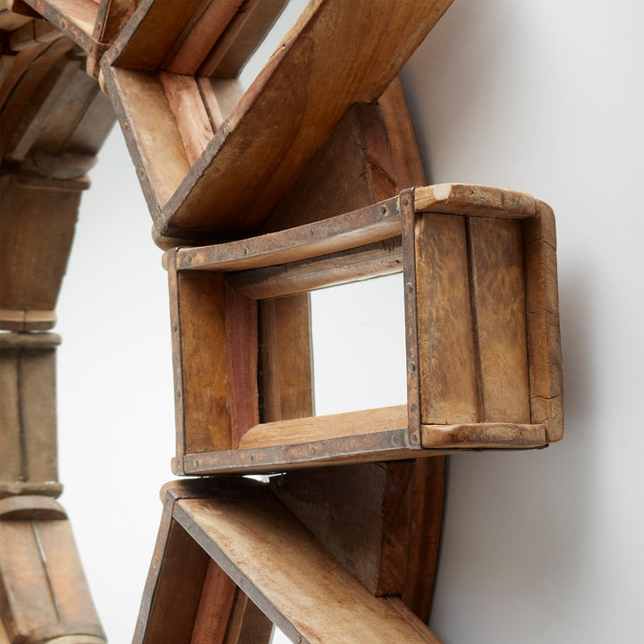 Zenobia Mirror | Rustic | Rustic Framed Wall Mirror