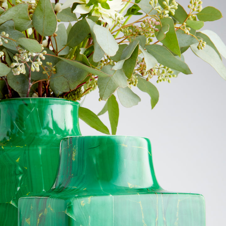 Jaded Vase | Malachite | Large Malachite Vase