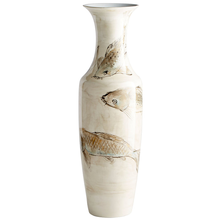 Playing Koi Vase | Fish-Inspired Decorative Vase