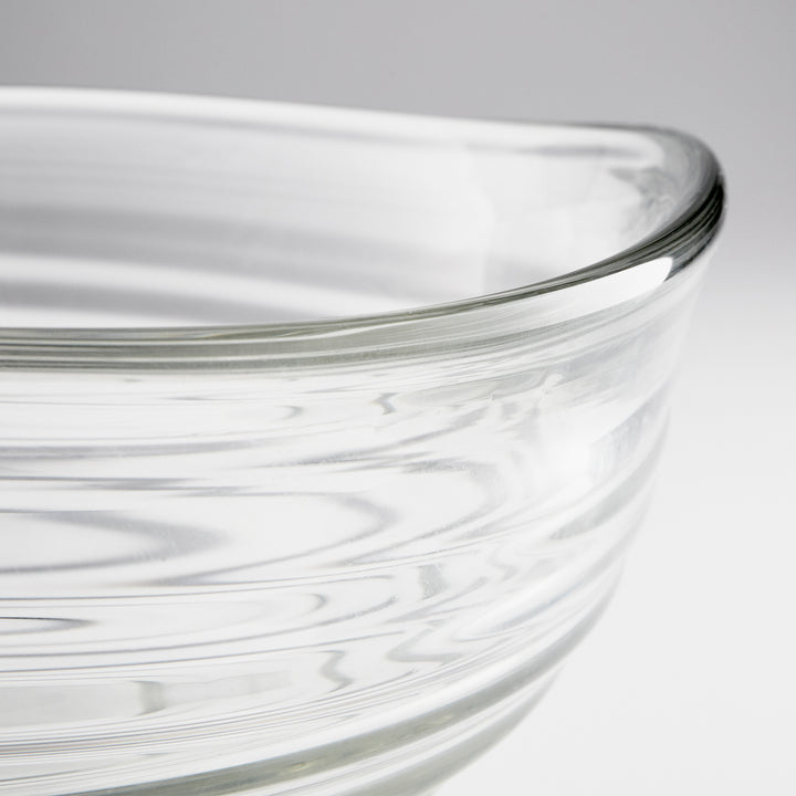 Wavelet Bowl | Clear-Small | Small Clear Decorative Bowl