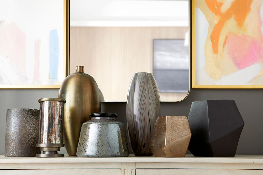 Octave Vase | Graphite | Large Graphite Vase