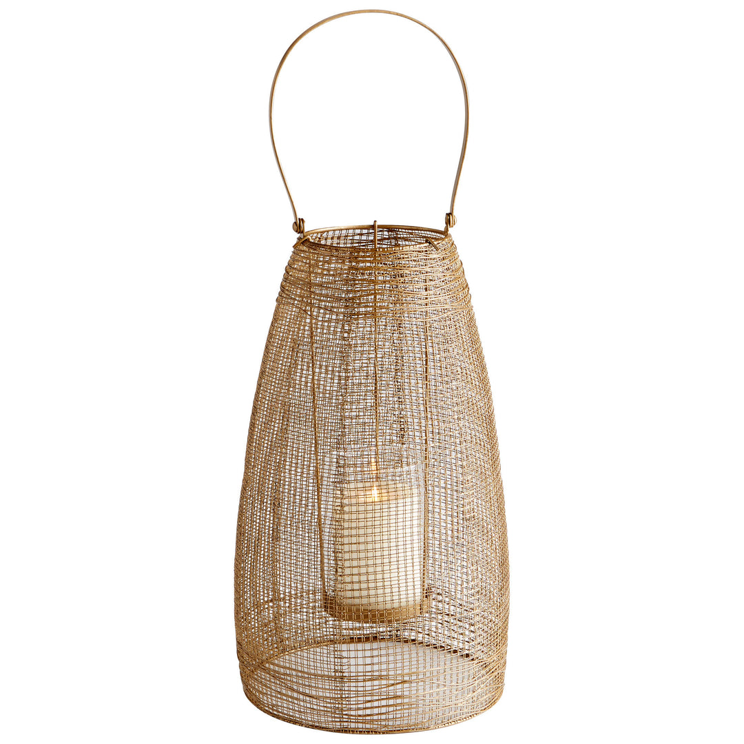 Gauze Candleholder | Gold | Elegant Gold Candleholder
