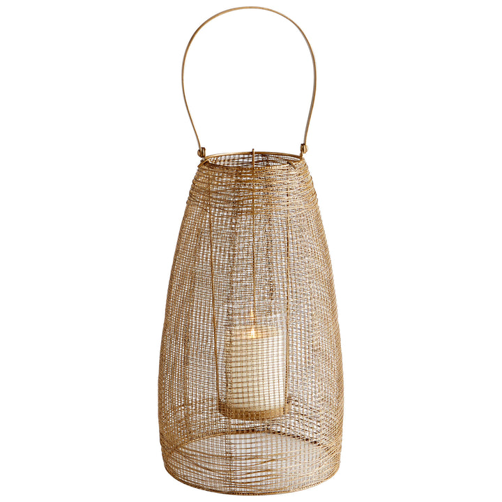 Gauze Candleholder | Gold | Elegant Gold Candleholder