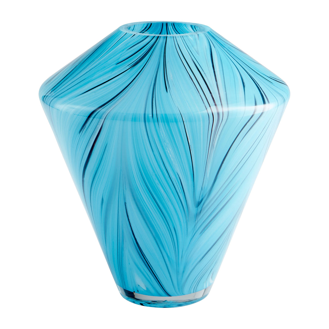 Phoebe Vase | Blue-Medium | Medium Decorative Blue Vase
